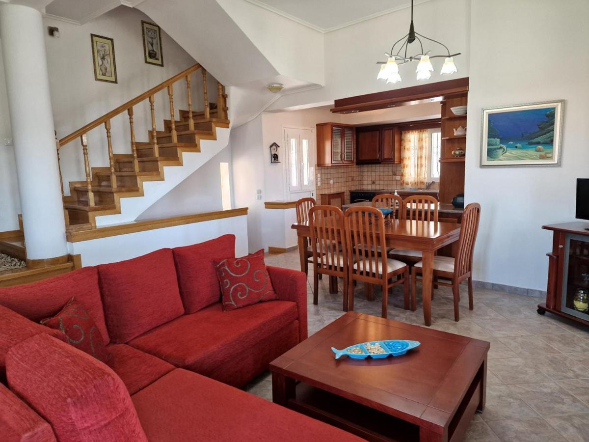 Villa Liana : Luxury Villa With Fantastic Sea View, Near Airport Pórto Ráfti Exteriör bild