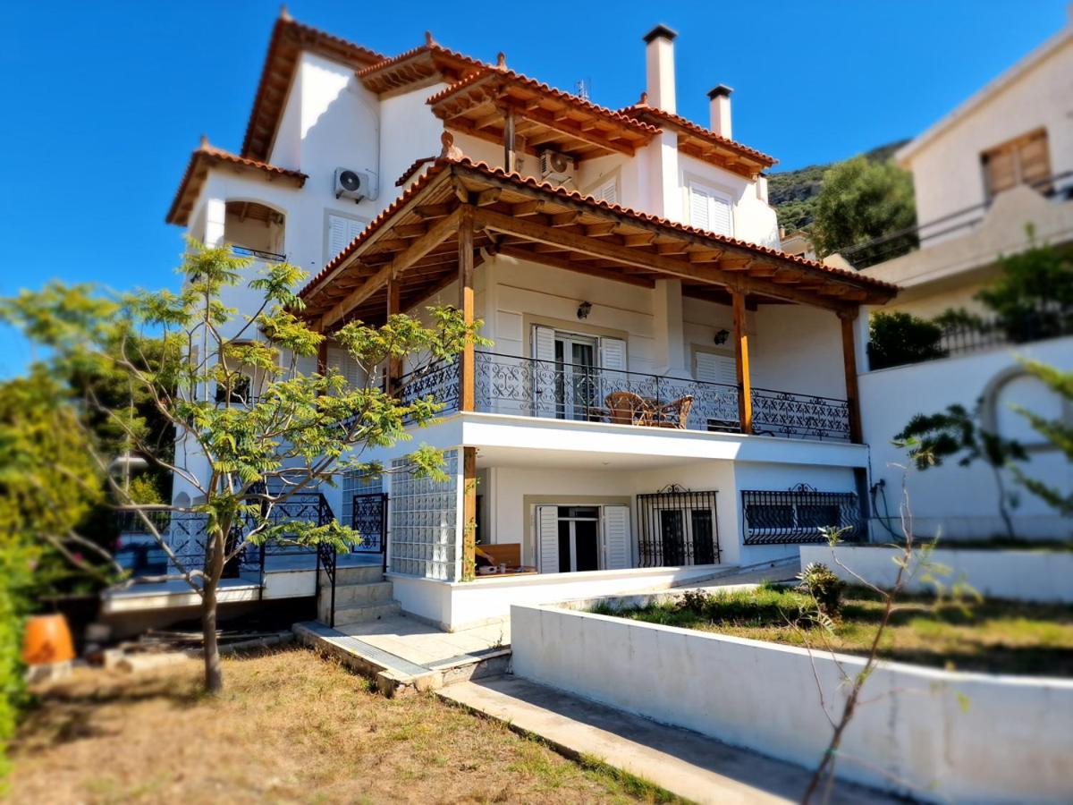 Villa Liana : Luxury Villa With Fantastic Sea View, Near Airport Pórto Ráfti Exteriör bild