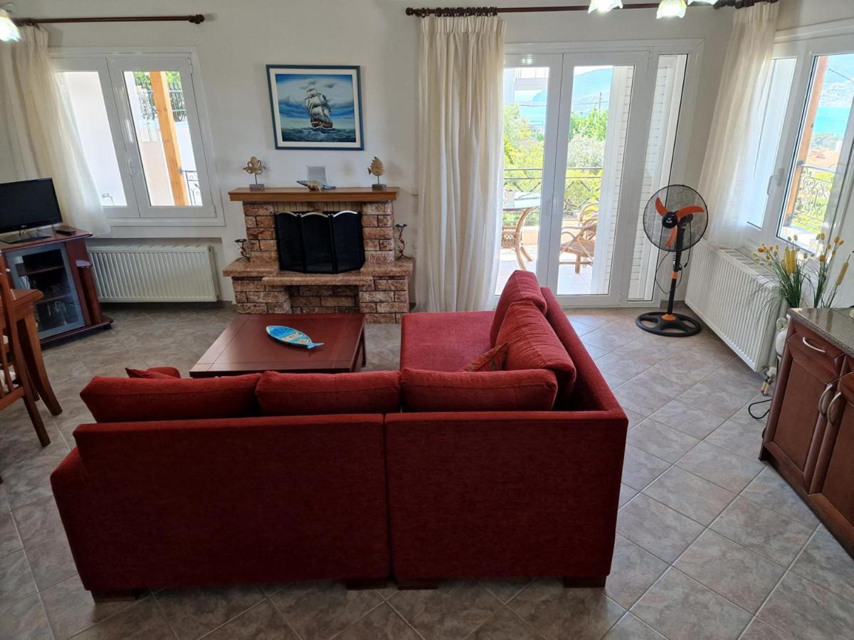 Villa Liana : Luxury Villa With Fantastic Sea View, Near Airport Pórto Ráfti Exteriör bild