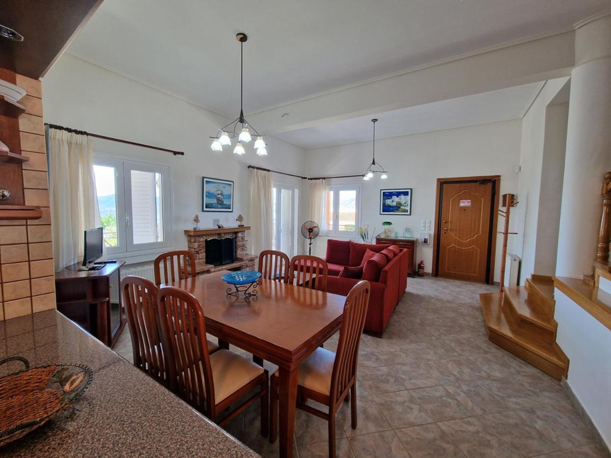 Villa Liana : Luxury Villa With Fantastic Sea View, Near Airport Pórto Ráfti Exteriör bild