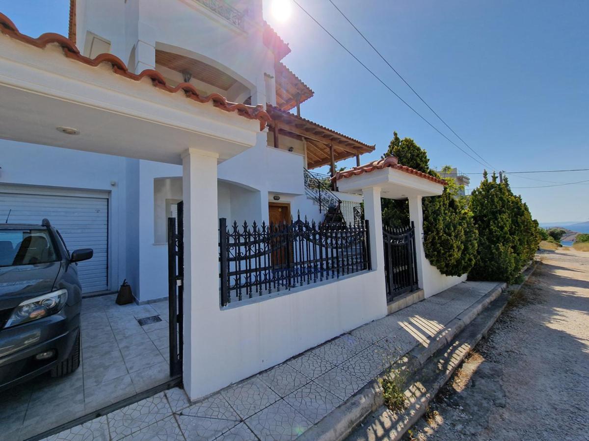Villa Liana : Luxury Villa With Fantastic Sea View, Near Airport Pórto Ráfti Exteriör bild