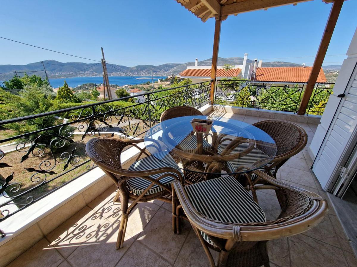 Villa Liana : Luxury Villa With Fantastic Sea View, Near Airport Pórto Ráfti Exteriör bild