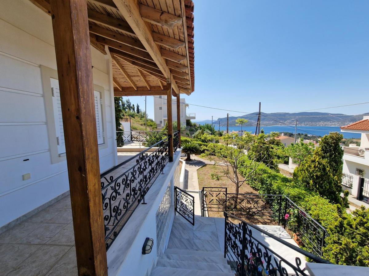 Villa Liana : Luxury Villa With Fantastic Sea View, Near Airport Pórto Ráfti Exteriör bild