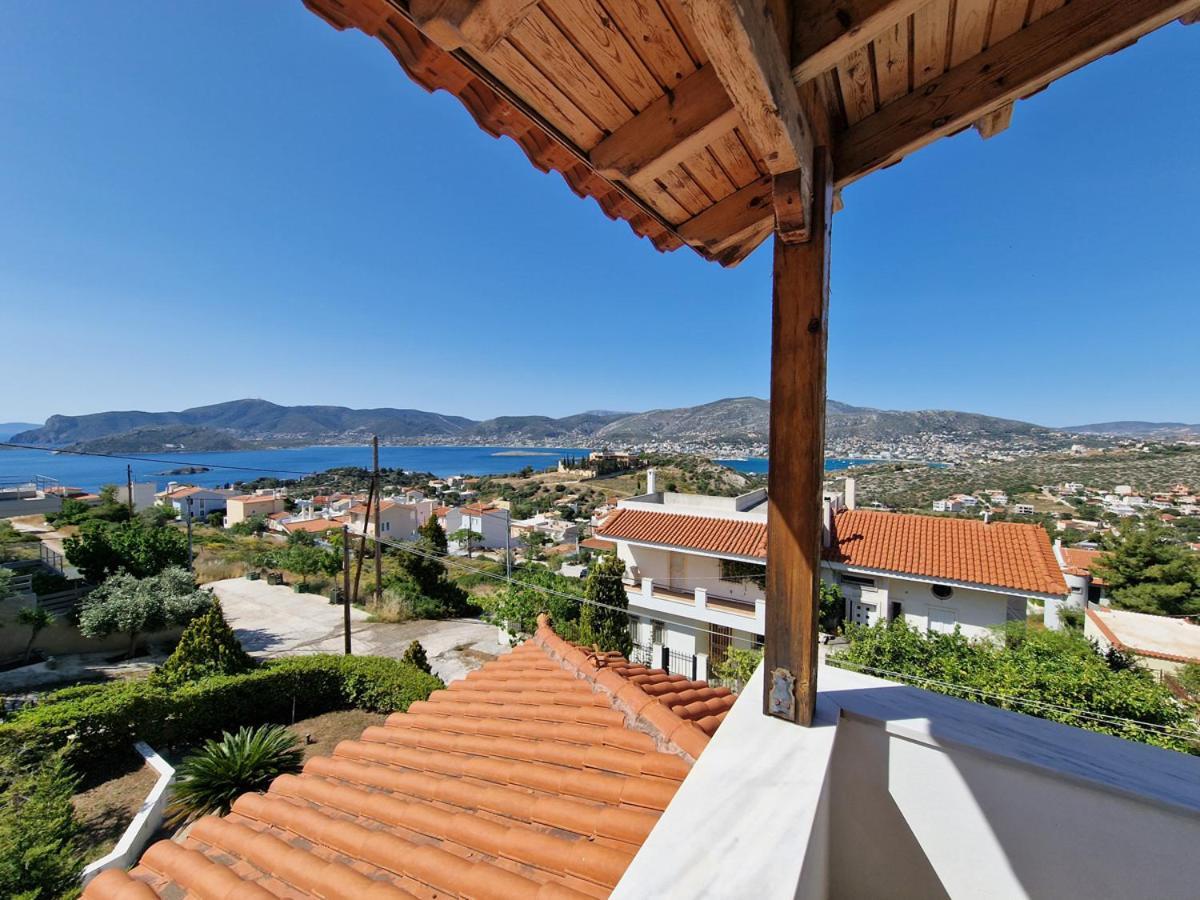 Villa Liana : Luxury Villa With Fantastic Sea View, Near Airport Pórto Ráfti Exteriör bild