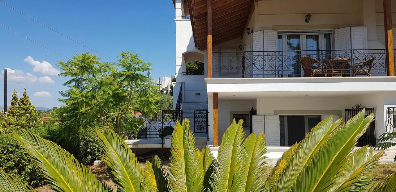Villa Liana : Luxury Villa With Fantastic Sea View, Near Airport Pórto Ráfti Exteriör bild