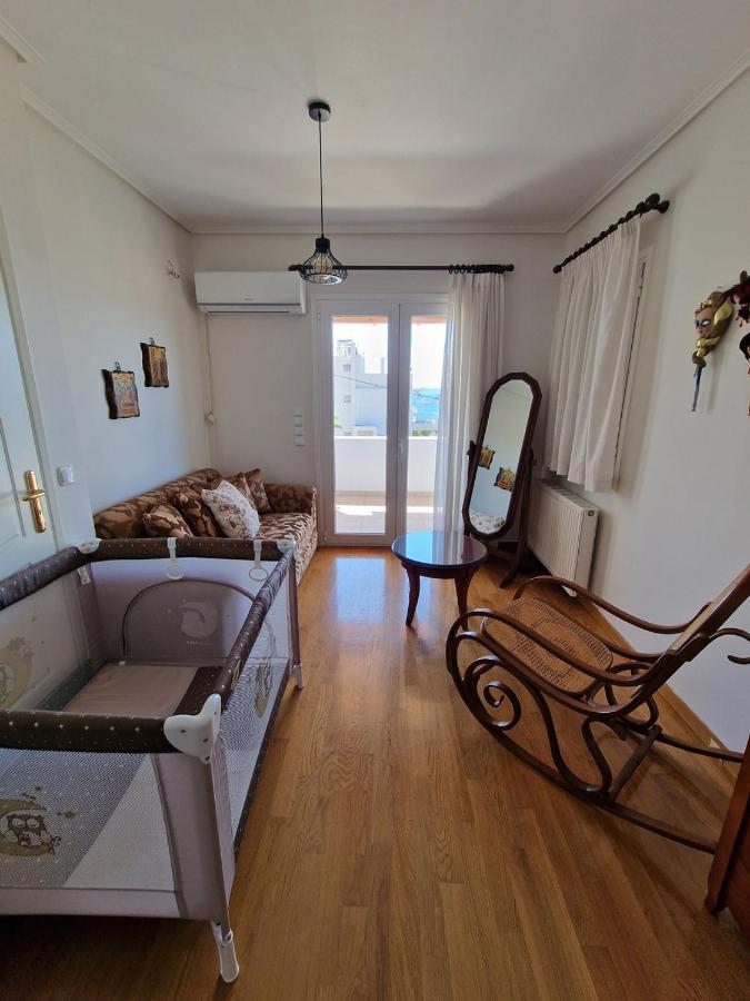 Villa Liana : Luxury Villa With Fantastic Sea View, Near Airport Pórto Ráfti Exteriör bild