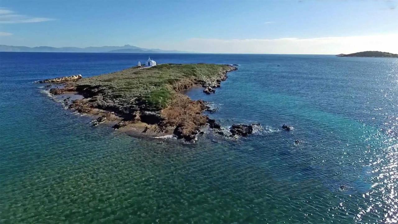 Villa Liana : Luxury Villa With Fantastic Sea View, Near Airport Pórto Ráfti Exteriör bild